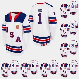 Gla Mit USA Team 2019 Hlinka Gretzky Cup Louden Hogg Jake Ratzlaff Evan Bushy Noah Ellis Wyatt Kaiser Alex Gagne Donald Kempf David Ma Trikots