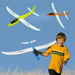 子供用のダイキャストモデルカーおもちゃ泡のハンドスロー飛行機大きな1メートルの手投げモデル屋外教育機器キッズ玩具ギフト220926