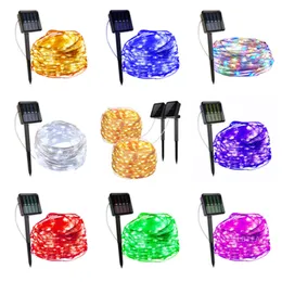 LED Outdoor Solar Lamp String Lights 100/200 LEDs Fairy Holiday Wedding Party Garland Garden Waterproof for Home Decor
