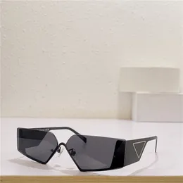 新しいファッションデザインサングラス58Zメタルハーフフレーム不規則なリムレスレンズトレンディな形状シンプルで人気のあるスタイルの屋外UV400保護メガネ