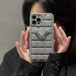 Karierte Designer-Handyhüllen für iPhone 14 Pro Max 14plus Hülle Mode Buntes Kariertes 3D-Muster Frauen Mann Rückseite Luxus 12 11 XS XR X Mobile Shell