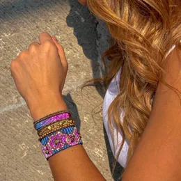 Charm armband go2boho handgjorda vävda pulseras mujer miyuki armband set ins mode strand semester smycken mexikansk tofs för kvinnor