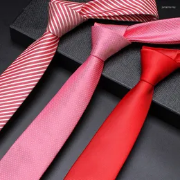 Bow Gine 2022 Fashion Groom Свадебная галстука Высококачественная красная галстука 7 см для мужчин.