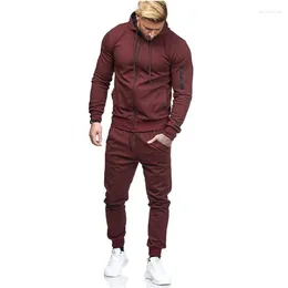 Men's Tracksuits Men 2022 Comércio exterior estilo europeu e americano American Sports Arm Zipper Decoração de fitness Leisure