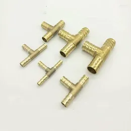 Kitchen Faucets T-Shape Brass Barb Pipe Hose Fitting Reducing Tee Connector For 4mm 5mm 6mm 8mm 19mm Copper Pagoda Water Tube Fittings