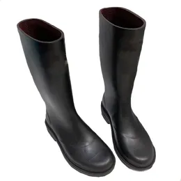 Bottes Plates Mi-mollet Pour Femme - Coupe Extra Large, Fermeture éclair Latérale, Daim Synthétique, Confortables