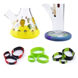 Base Saver Glass Bong Protector Accessori per fumatori per bicchieri bong 2 o 3 o 4 pollici Silicone elastico ed estensibile Confezione da 3 misure