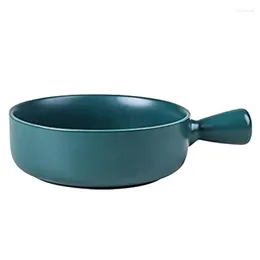 Tigelas tigela de cerâmica com alça de sopa Ramen Fornecedor de pratos à prova de batedores e porcelana de cozinha segura por microondas
