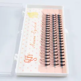 Falsche Wimpern, gebunden, Cluste Lashes, 3D, 6D, 10D, Wimpernverlängerung, 0,7 mm Dicke, echter Nerzstreifen, individueller natürlicher Stil