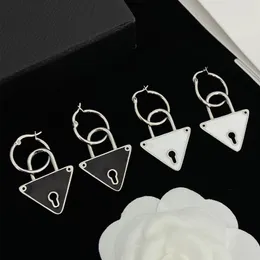 High Classic Stud Designer Triangle Silver Orecchini Stud Womens Gold Earring Fashion Luxury P Jewelry Women Mens Hoop Studs For Lady Birthday Gift