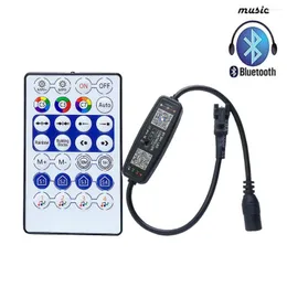 Controllers WS2812B Pixel Controller Smart APP Bluetooth Music Control With Mic 28Keys Remote For WS2812 SK6812 WS2811 Tape Lights USB 5V