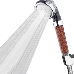 Bathroom Shower Heads Bath 3 Modes Adjustable head Jetting High Pressure Saving Water Filter SPA Nozzle 220922