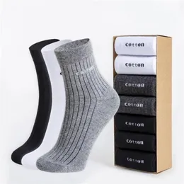 Herrensocken, 7 Paar, Baumwolle, atmungsaktiv, bequem, Business-Röhre, schweißabsorbierend, Trend, hochwertig, 220923