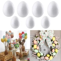 Other Festive Party Supplies 50pcs Easter Decoration Foam Eggs Kids Favors Gifts DIY Painting Modelling Polystyrene Styrofoam Ball Decor For home 220922