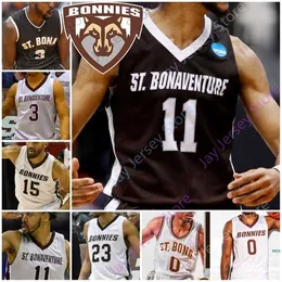 Mitch St. Bonaventure Bona Bonnies كرة السلة Jersey NCAA College Lofton Jaren English Dominick Welch Osunniyi Winston Adams J.R. Bremer Lanier