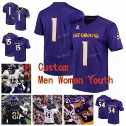 Sj NCAA College Jerseys East Carolina Pirates 29 James Speight 32 Trace Christian 36 Roger Thrift 4 Bryan Gagg Calcio personalizzato cucito