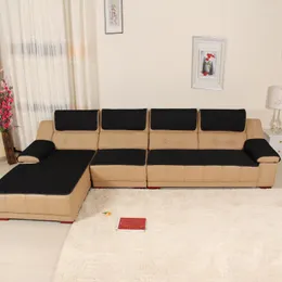 Pokrywa krzesła 1PCS skórzana sofa okładka przekrojowa nowoczesny ręcznik kruszyny do sali w kratę