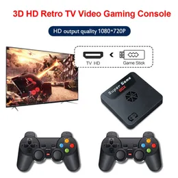 Controladores de jogo Joysticks Retro 9000 Games 2.4g Player 3D HD Retro TV Video Games Console Controlador sem fio Build Video Handle for PSP PS T220916