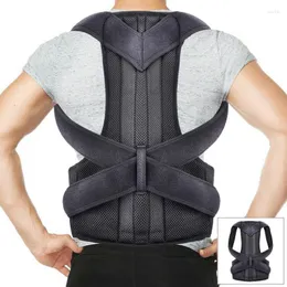 Mäns kroppsformar Män Neoprene Deluxe Full Back Posture Corrector Brace Belt Therapy Women Män stöder stålplatta