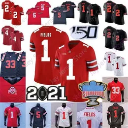 Mitch 2021 NCAA Ohio State Buckeyes Football Jersey OSU Garrett Wilson Justin Fields Fleming Chris Olave Chase Young Elliott Master Teague III