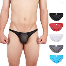 Underbyxor Summer Men's Bikini BROSS ICE GARN EXTRUSION Air Pants Lightweight Tyckligt torrt transparent nät Mjukt andningsbar ungdom