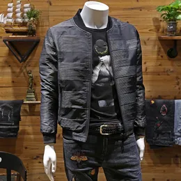 새로운 재킷 남자 스탠드 칼라 코트 가을 겨울 슬림 한 짧은 탑 블랙 비즈니스 인과 인과 간단한 남성 의류 잘 생긴 남자 외부웨어 m-4xl