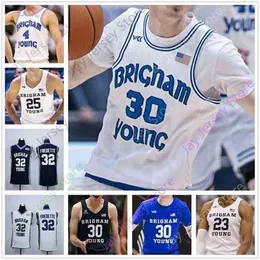 Mitch College BYU Brigham junger Cougars Basketball -Trikot Yoeli Childs Jake Toolson TJ Haws Fredette Alex Barcello Nixon Lee Zac Seljaas Harding