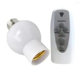 Suportes da lâmpada 220V Dimmable Remote Control Suports E27 Somitora de som Base Base Inteligente Lâmpada Lâmpada sem fio