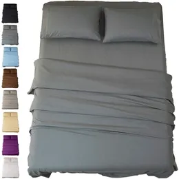 Bedding sets Bed Sheet Set Super Soft Microfiber 1800 Thread Count Luxury Egyptian Sheets Deep Pocket Wrinkle and Hypoallergenic 220924