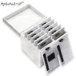 Makeup Tools 510 Layers Eyelash Storage Box 4 Colors Organizer Glue Pallet Lashes Holder Grafting Extension Tool 220922