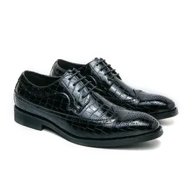 Резные ботинки Brogue Men's Shoes roafers кожаная круглое ноги.