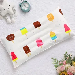 Pillows Children Boys Girls Breathable Cotton Cartoon Pattern Head Support Protection Kids Cushion Core Case 220924