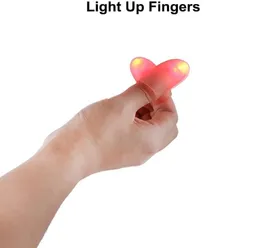 Lightup Magic Thumbs Led Flash Finger Tips Party Supplies Lights Bright Closeup Stage Truques de Mágica Adereços de Festa