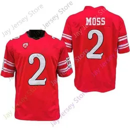 Mitch 2020 New NCAA Utah Utes Jerseys 2 Zack Moss College Football Jersey Red Size Youth Adult All Stitched Embroidery Drop Shipping