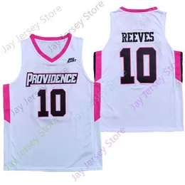 Mitch 2020 NY NCAA Providence Friars Jerseys 10 Reeves College Basketball Jersey White Black All Stitched Size Youth Adult