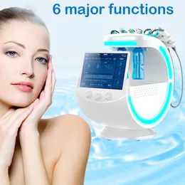 7 in 1 idrafacciale intelligente blu ghiaccio rf idra ossigeno acqua peeling macchina di bellezza del viso con analizzare la pelle