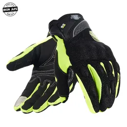 Cycling Gloves IRON JIA'S Summer Motorcycle Men Breathable Full Finger Motocross Guantes Protection Gear Motorbike Moto Riding 220923