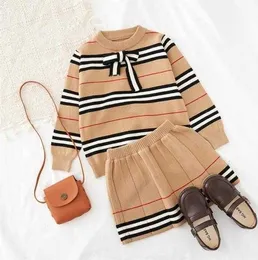 Clothing Sets Trendy toddler clothing set girl dresses spring designer born baby cute clothes for little girls outfit cloth 90cm-140cm