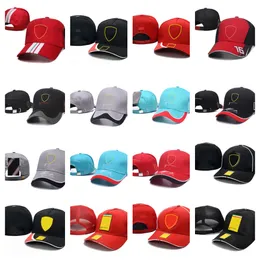 2022 Yeni F1 Yarış Kapağı Formül1 Takım Logo Beyzbol Kapağı Yeni Tam İşlemeli Güneş Şapkası