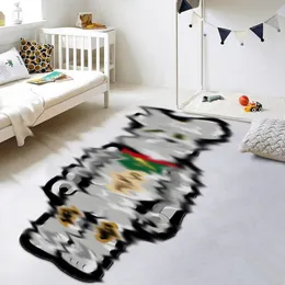 Tappetino grande orso comodino cartone animato animazione camera da letto aliena soggiorno luce lusso bambola tappeto creativo famoso marchio