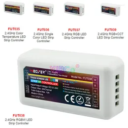 Controllers Milight 2.4G LED -stripkontroll DC12V 24V MAX10A MiBoxer Dimning/Enkel färg/CCT/RGB/RGBW/RGB CCT -lampor Tejp Dimmer MI.LIGHT