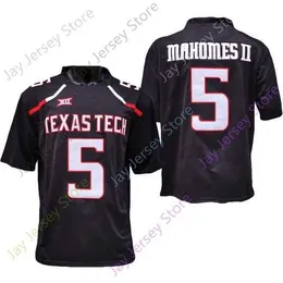 Mitch 2020 Nuove maglie NCAA Texas Tech TTU 5 Patrick Mahomes II College Football Jersey Taglia Youth Adult