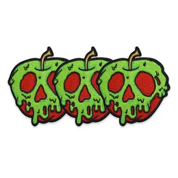 Poison Apple Sewing Notions Halloween Brodery Patches For Kids Clothing Shirts Iron On Custom Patch