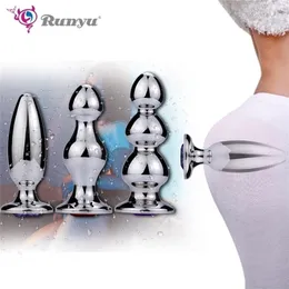 Brinquedos anal runyu adulto grande sexo grande tamanho de bunda de bunda massagem de próstata para homens ânus femininos estimulador de expansão Big Breads 220922