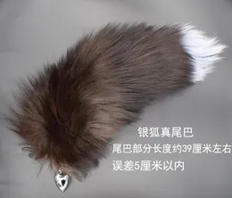 SM Fox Tail Flirting Tail Props Anal Plug Sexig Kvinnlig leverans Sexapparater Bakgårdsutvecklingsutveckling