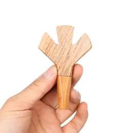 92MM Portable Tobacco Pipe Hand Wood Curved Cigarette Pipes Smoking Accessories Cones Cigarette Holder Gift For Men