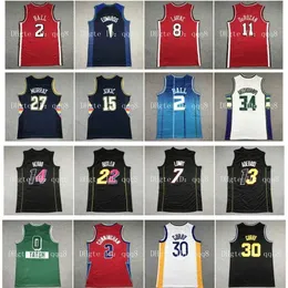 Gla 21 22 75th City Bull Basketball Jersey Lonzo Ball Demar 11 DeRozan Stephen 30 Curry Zach LaVine Jimmy Heats Butler Kyle 7 Lowry Tyler 14