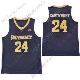 Mitch 2020 Nowy NCAA Providence Friars Jerseys Cartwright College Basketball Jersey Black Size Młodzieżowy