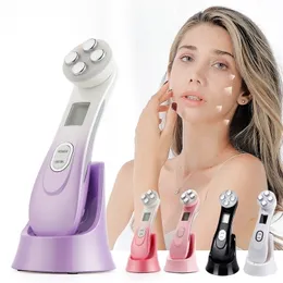 Face Care Devices NOBOX-5in1 RF EMS Electroporation LED Pon Light Therapy Beauty Device Anti Aging Lifting Tightening Eye Skin 220922