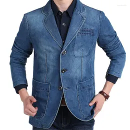 Männer Jacken 2022 Frühling Herbst männer Plus Größe Casual Mode Langarm Jacke Kleidung Abrigos Jaqueta Baggy Denim Anzüge kaban